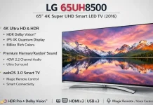 Обзор телевизора LG 65UH8500