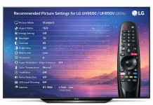 Настройки для телевизоров LG UH9500 и UH950V