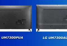 LG TV UM7300PUA vs UM7300AUE – различия