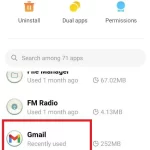 How to clear all Gmail app data-2