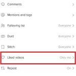 Is it possible to hide likes from other users on TikTok-4