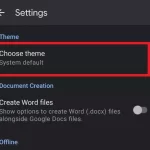 turn on dark mode in Google Docs via mobile device-2