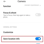 How to prevent location tagging via Android Settings