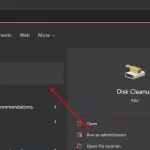 How to remove caches with the built-in Disk Cleanup tool