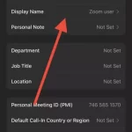 How to change your name on the Zoom app on an iOS device 2