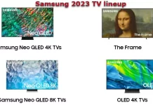Модельный ряд телевизоров Samsung 2023 года, пояснения по сериям
