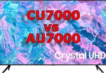 Samsung CU7000 против AU7000