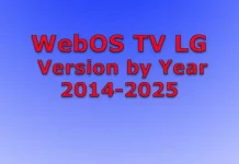 Операционные системы LG TV по годам