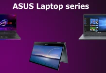 Ноутбуки Asus категории, серии, объяснение