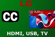 Настройки субтитров на ТВ; Приложения, каналы, HDMI, USB