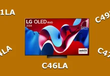 Разница телевизоров LG OLED между моделями C41LA, C44LA, C45LA, C46LA, C47LA, C48LA, C49LA