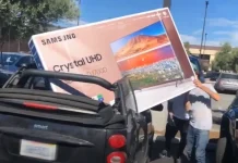 Можно ли перевозить 75-дюймовый телевизор в автомобиле