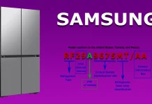 Расшифровка номера модели холодильника Samsung, объяснение 2012-2024 гг.