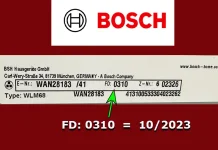 Расшифровка и объяснение номера FD Bosch