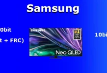 Как проверить дисплей Samsung TV: 10-бит или 8-бит + FRC