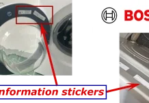 Как найти номер модели и серийный номер стиральной и сушильной машины Bosch