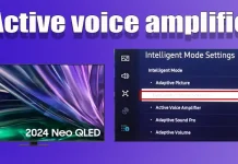 Активный усилитель голоса в телевизорах Samsung: объяснение и настройка