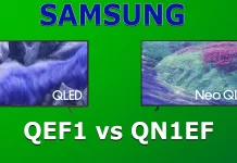 Телевизоры Samsung QN1EF против QEF1 — модельный ряд 2025 года