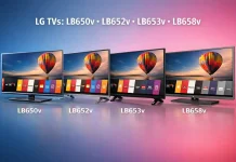 LG телевизоры серий LB650v, LB652v, LB653v и LB658v