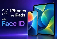 Список iPhone и iPad с Face ID