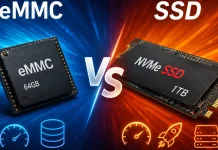 Разница между накопителями eMMC и SSD