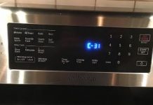 Код ошибки С-31 в электрических плитах Samsung