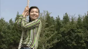 Japanese woman on a rope