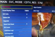 Как узнать сколько проработал телевизор Samsung