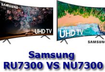 Сравнение TV Samsung RU7300 (2019) и NU7300 (2018)