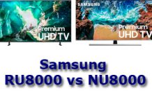 Samsung  TV RU8000 (2019) сравнение с NU8000 (2018) на примере моделей телевизоров 75RU8000 и 75NU8000