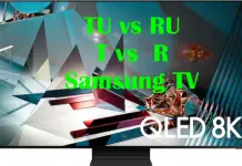 Телевизоры Samsung серии TU, RU и T, R что это означает