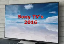 Телевизоры Sony 2016 года обзор
