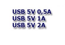 USB 2.0 0,5A, USB 2.0 1A, USB 5v 0.5a, USB 5V 1A, USB 5V 2A что это означает