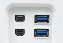 Типы разъёмов в мониторах (DC-IN, HDMI, DP-IN, H/P , Thunderbolt, USB)
