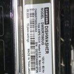 information sticker about the model number and serial number of the samsung dishwasher zoom