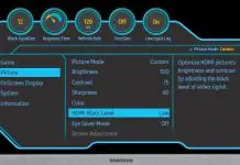 Настройки и режимы в мониторе Samsung