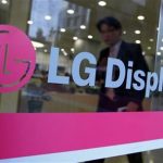 A man walks out of the headquarters of LG Display in Seoul
